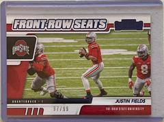 Justin Fields [Blue] #2 Football Cards 2021 Panini Contenders Draft Picks Front Row Seats Prices