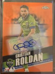 Cristian Roldan [Autograph Orange] Soccer Cards 2022 Topps Chrome MLS Prices