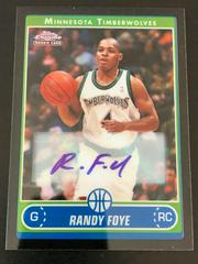 Randy Foye Basketball Cards 2006 Topps Chrome Prices
