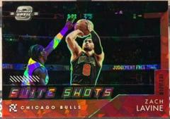 Zach LaVine [Red Ice] #18 Basketball Cards 2021 Panini Contenders Optic Suite Shots Prices