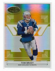 Tom Brady [Mirror Gold] #86 Football Cards 2006 Leaf Certified Materials Prices