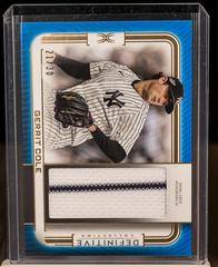 Gerrit Cole #DPC-GC Baseball Cards 2023 Topps Definitive Patch Collection Prices