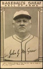 John J. McGraw Baseball Cards 1948 Baseball's Great Hall of Fame Exhibits Prices