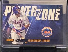 Francisco Lindor [Orange] #PZ-24 Baseball Cards 2022 Stadium Club Power Zone Prices