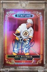 Ray Bourque [Photo Variant Red Autograph] #6 Hockey Cards 2022 Upper Deck Stature Prices