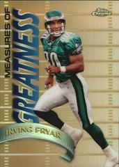 Irving Fryar [Refractor] Football Cards 1998 Topps Chrome Measures of Greatness Prices