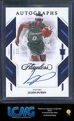 Jalen Duren [Amethyst] #31 Basketball Cards 2022 Panini Flawless Autograph Prices