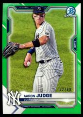 Aaron Judge [Green Refractor] #25 Baseball Cards 2021 Bowman Chrome Prices