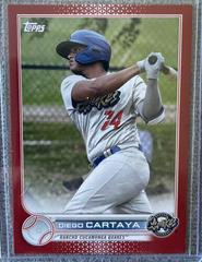 Diego Cartaya [Red] #PD-94 Baseball Cards 2022 Topps Pro Debut Prices