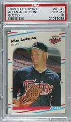 Allan Anderson #U-41 Baseball Cards 1988 Fleer Update Glossy Prices