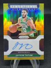 Jayson Tatum [Gold Prizm] Basketball Cards 2021 Panini Prizm Sensational Signatures Prices