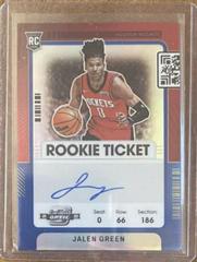 Jalen Green [Variation Autograph Blue] #110 Basketball Cards 2021 Panini Contenders Optic Prices