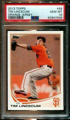 Tim Lincecum [Orange Jersey] #55 Baseball Cards 2013 Topps Prices