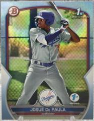 Josue De Paula [Sky Blue] #BPPF-111 Baseball Cards 2023 Bowman 1st Edition Prices