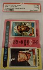 1961 MVP's [R. Maris, F. Robinson] Baseball Cards 1975 Topps Mini Prices
