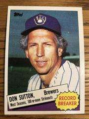 Don Sutton #10 Baseball Cards 1985 Topps Prices