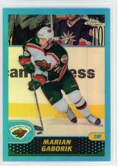 Marian Gaborik [Black Refractor] #18 Hockey Cards 2001 Topps Chrome Prices