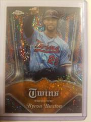 Byron Buxton [Orange Pearl Speckle] Baseball Cards 2022 Topps Chrome Pinstriped Prices