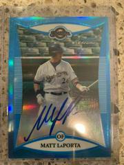 Matt LaPorta [Blue Refractor Autograph] #BCP113 Baseball Cards 2008 Bowman Chrome Prospects Prices