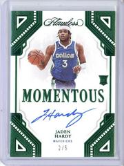 Jaden Hardy [Emerald] #38 Basketball Cards 2022 Panini Flawless Momentous Autograph Prices