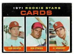 Cards Rookies [Chlupsa, Stinson, Hrabosky] #594 Baseball Cards 1971 O Pee Chee Prices