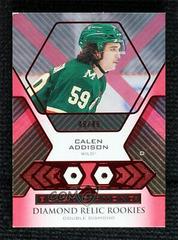 Calen Addison [Ruby Double] Hockey Cards 2021 Upper Deck Black Diamond Rookie Relic Prices