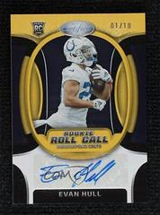 Evan Hull [Gold Etch] #RS-11 Football Cards 2023 Panini Certified Rookie Signatures Prices