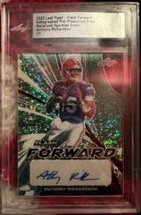 Anthony Richardson [Metalized Sparkles Green] Football Cards 2022 Leaf Flash Forward Autographs Prices