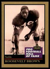 Roosevelt Brown #19 Football Cards 1991 Enor Pro HOF Prices