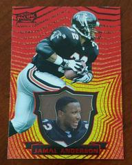 Jamal Anderson [Red] #8 Football Cards 1997 Pacific Invincible Prices