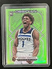 Anthony Edwards [Green Flood] #152 Basketball Cards 2020 Panini Obsidian Prices