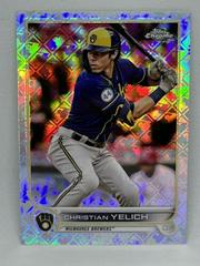 Christian Yelich #106 Baseball Cards 2022 Topps Chrome Logofractor Prices