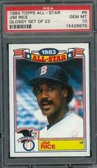 Jim Rice #6 Baseball Cards 1984 Topps All Star Glossy Set of 22 Prices