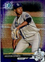Anderson Espinoza [Purple Refractor] #BCP54 Baseball Cards 2017 Bowman Mega Box Chrome Prospects Prices