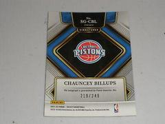 Chauncey Billups #SG-CBL Basketball Cards 2021 Panini Select Signatures Prices