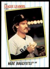 Wade Boggs Baseball Cards 1987 Fleer League Leaders Prices