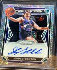John Stockton #FB-JSK Basketball Cards 2021 Panini Prizm Fast Break Autographs Prices