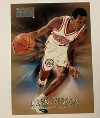 Allen Iverson [Reebox Chase Gold] Basketball Cards 1997 Skybox Premium Prices