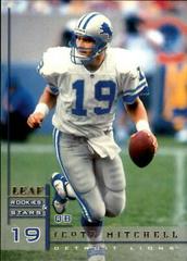 Scott Mitchell [Lineup Card] #34 Football Cards 1998 Leaf Rookies & Stars Prices