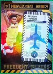 Anthony Edwards [Winter Holo] Basketball Cards 2021 Panini Hoops Frequent Flyers Prices