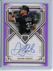 Gavin Sheets [Purple] Baseball Cards 2022 Topps Definitive Rookie Autographs Prices