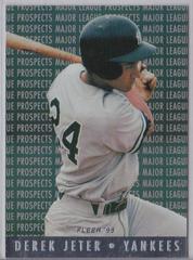 Derek Jeter [No Licensor Logos on Back] #7 Baseball Cards 1995 Fleer Major League Prospects Prices