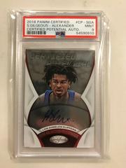 Shai Gilgeous Alexander Basketball Cards 2018 Panini Certified Potential Autographs Prices
