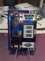 Carmelo Anthony [75th Anniversary] Basketball Cards 2021 Panini Contenders Optic Prices