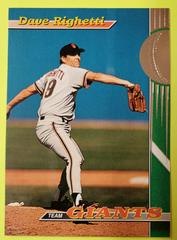 Dave Righetti Baseball Cards 1993 Stadium Club Giants Prices