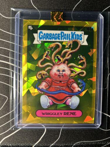 Wriggley RENE [Gold] #103a Garbage Pail Kids 2021 Sapphire