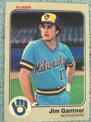 Jim Gantner Baseball Cards 1983 Fleer Prices