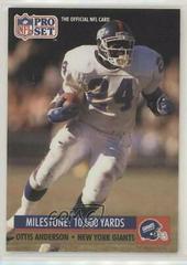 Ottis Anderson #20 Football Cards 1991 Pro Set Prices