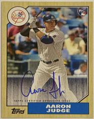 Aaron Judge #1987A-AJU Baseball Cards 2017 Topps 1987 Autographs Prices