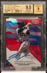 Ronald Acuna [Red Refractor] #B17-RA Baseball Cards 2017 Bowman's Best of Autograph Prices